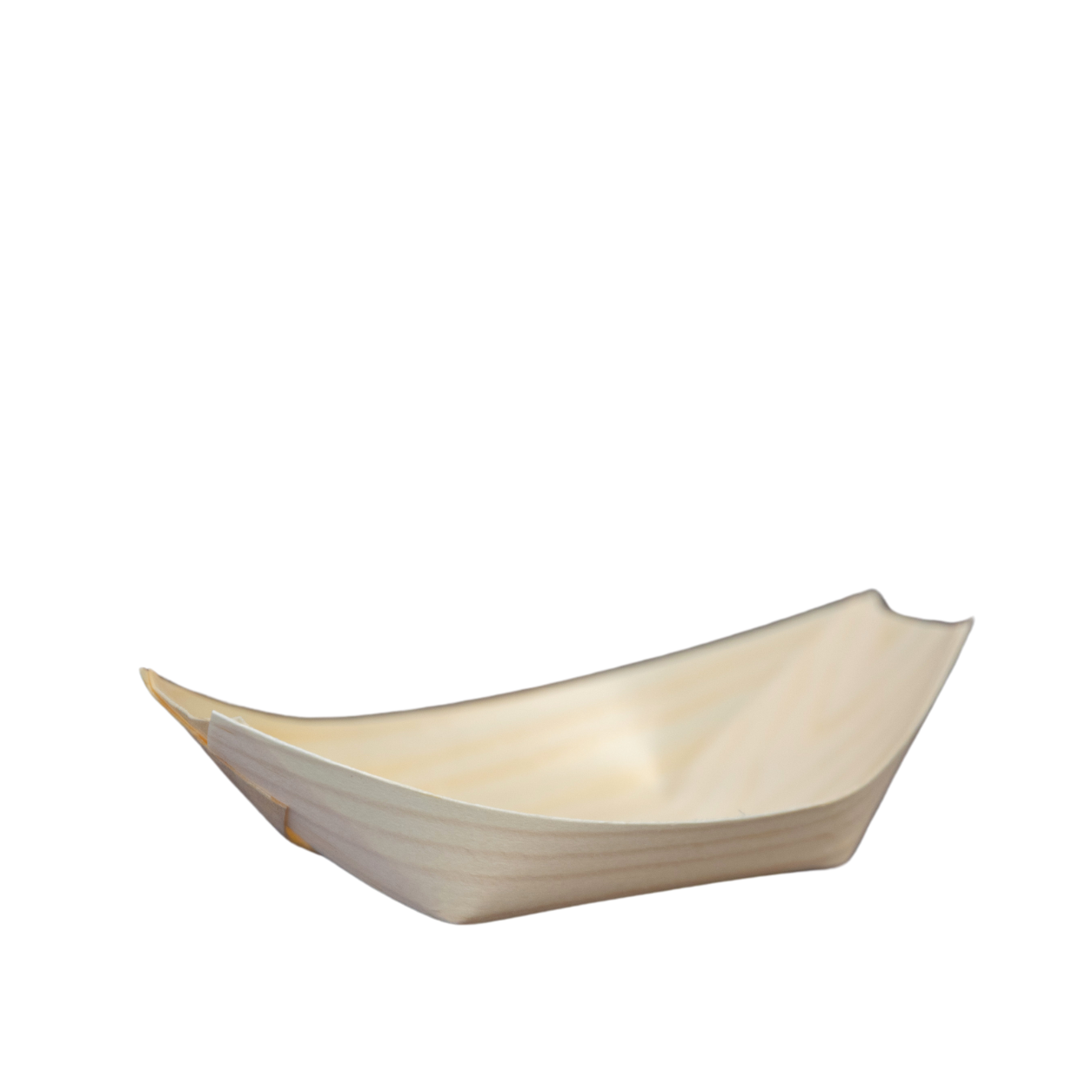 Barco 13cm x 8cm biodegradável e compostável lâmina de madeira - 50 un