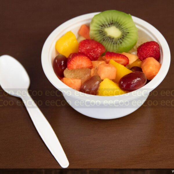 Colher de refeição 16 cm biodegradável e compostável - 100 un.