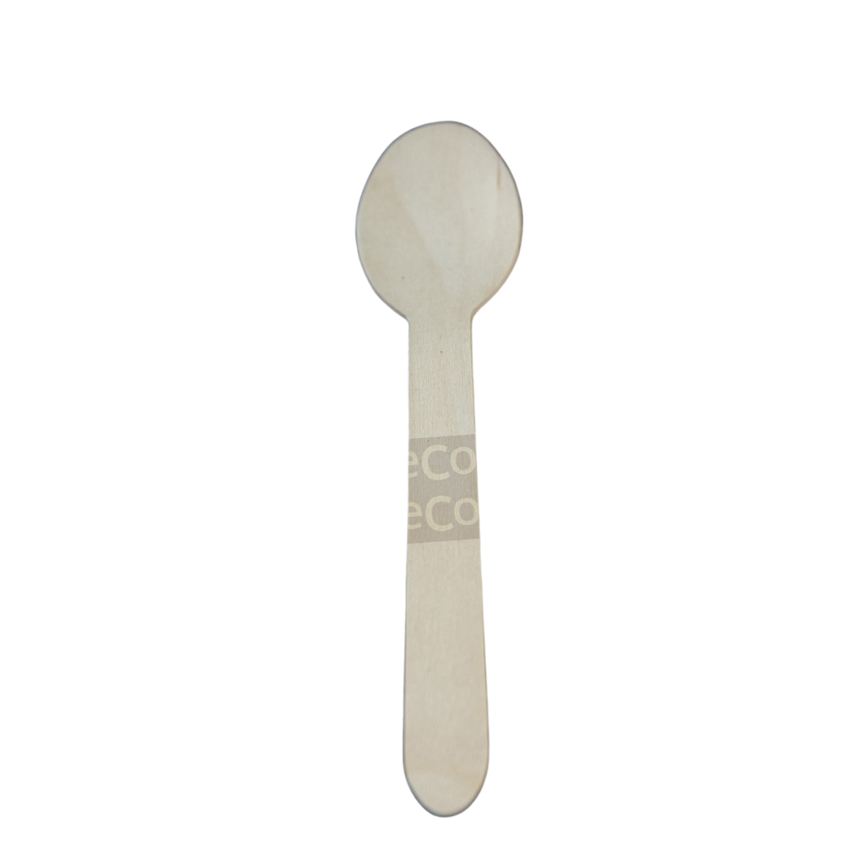 Colher de madeira 16cm biodegradável e compostável – 100 un