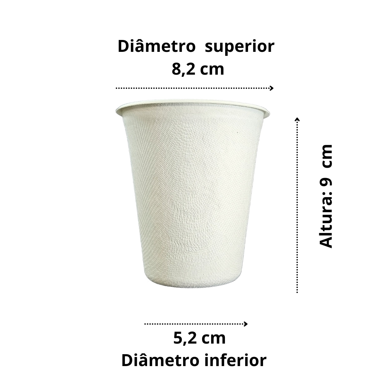 Copo 210 ml biodegradável e compostável – 50 un