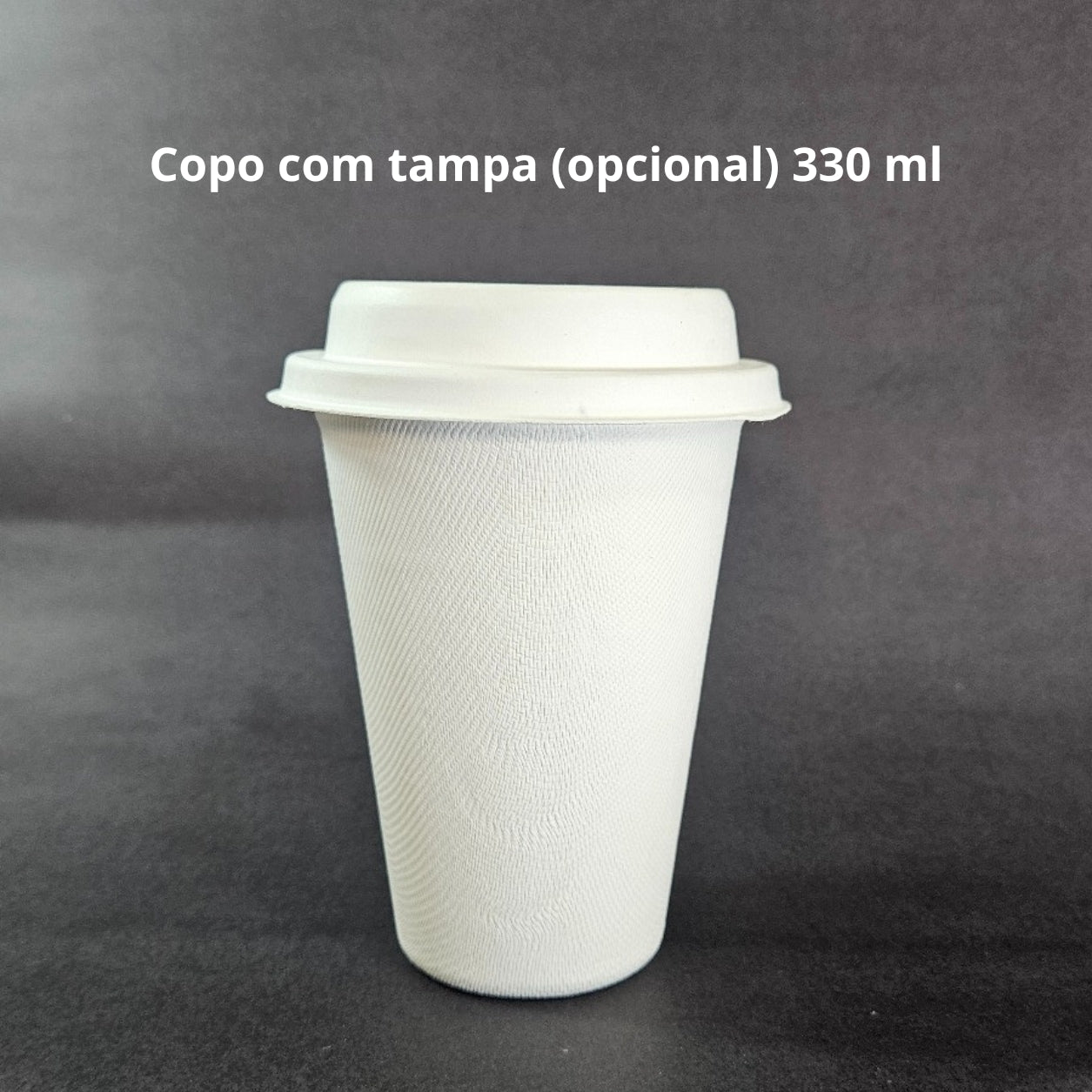 Copo 330 ml biodegradável e compostável - 50 un