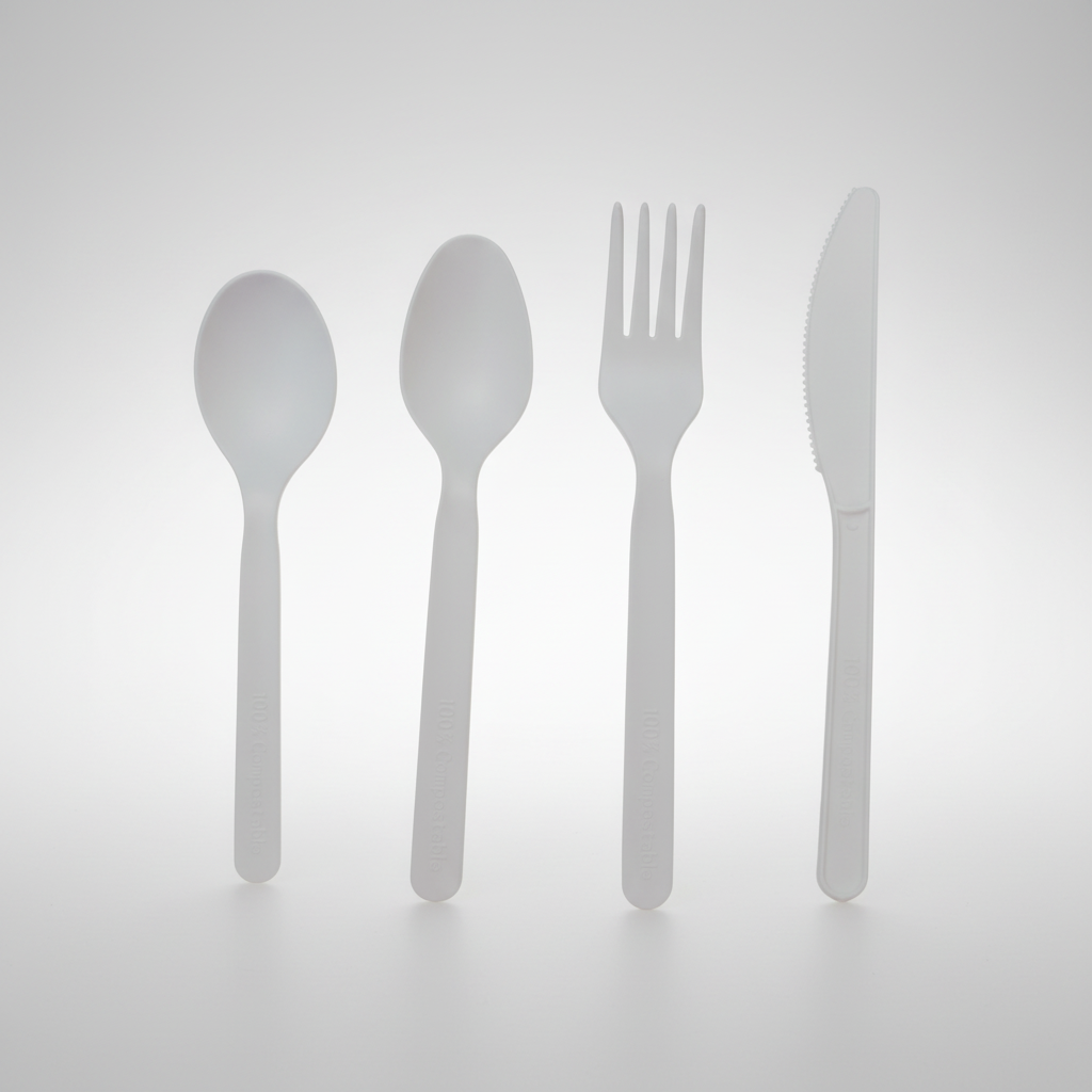 Kit Garfo refeição 17 cm biodegradável e compostável (12 unidades)