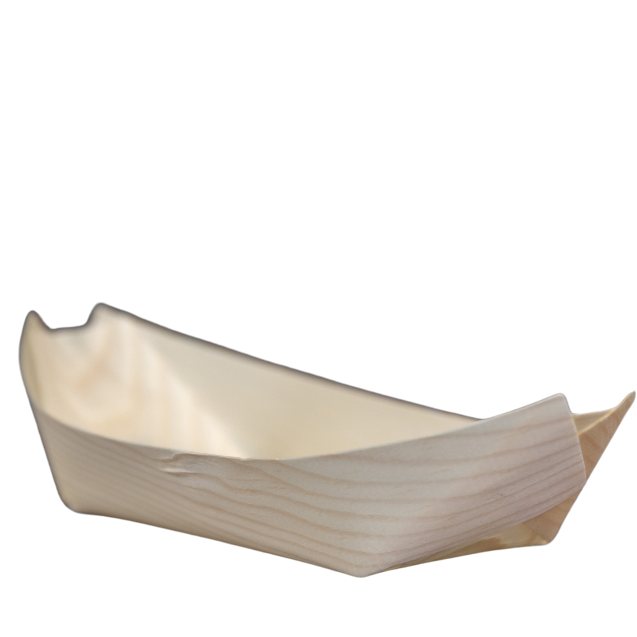 Barco 19x10,5cm biodegradável e compostável lâmina de madeira - 50 un