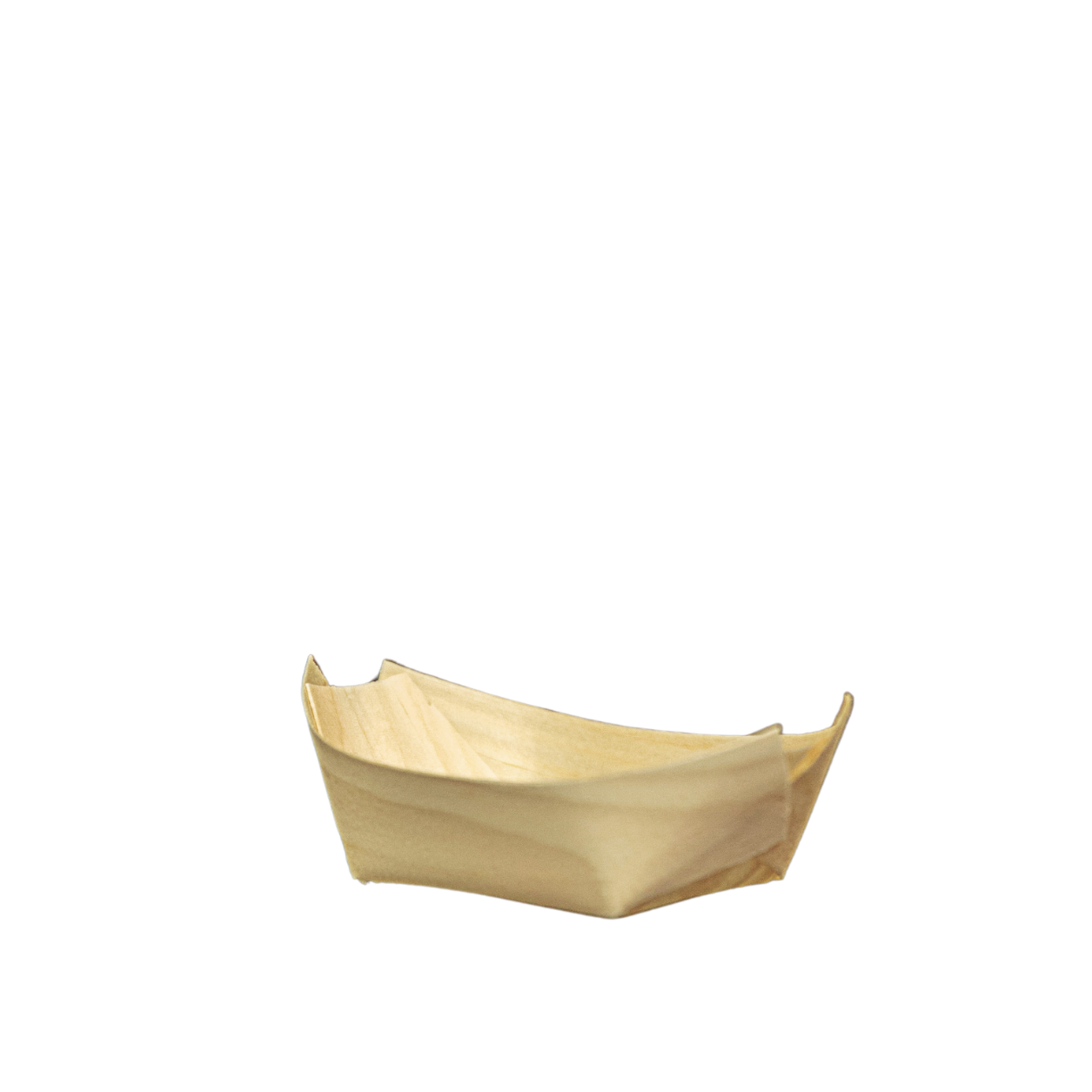 Barco 8cm x 6cm biodegradável e compostável lâmina de madeira - 50 un