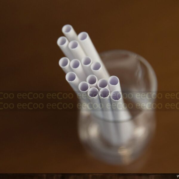 Canudo de papel 6mm biodegradável e compostável – 150 un