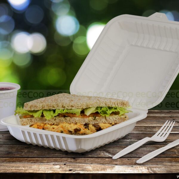 Embalagem ecológica 1000ml de amido de milho - 50un