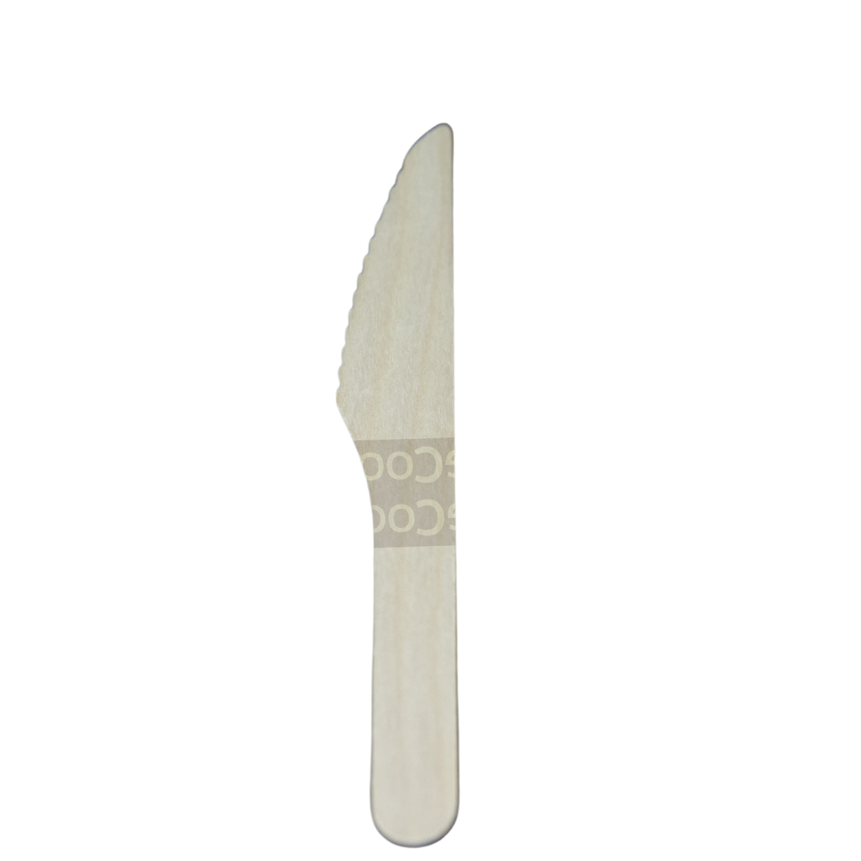 Faca de madeira 16cm biodegradável e compostável - 100 un