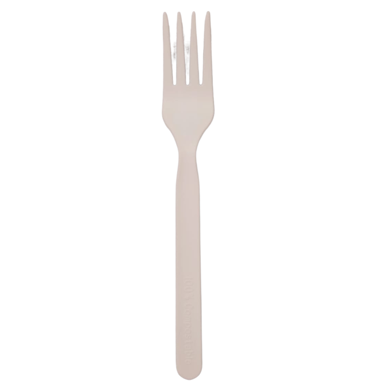 Garfo refeição 17cm biodegradável e compostável – 100 un