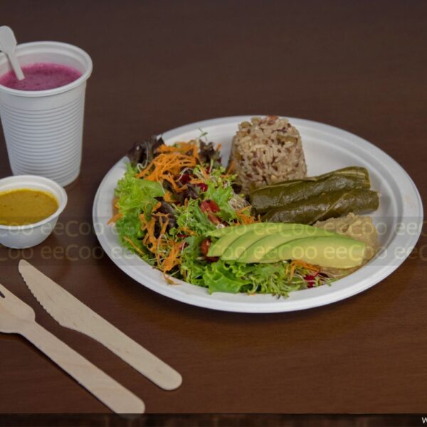 Faca de madeira 16cm biodegradável e compostável - 100 un