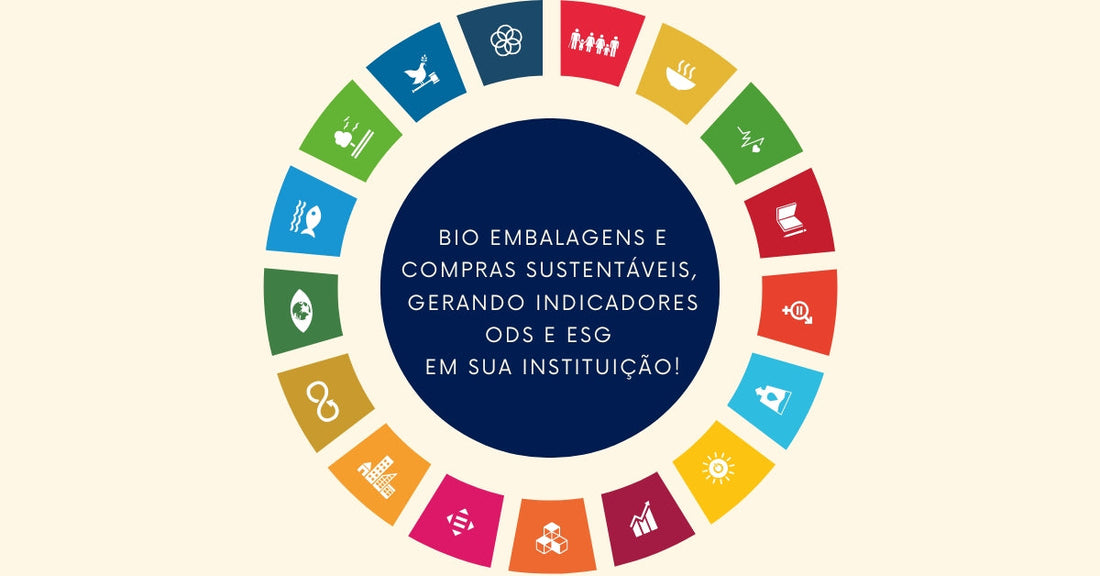 Bio embalagens e compras sustentáveis, gerando indicadores ODS e ESG em sua instituição!