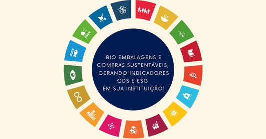Bio embalagens e compras sustentáveis, gerando indicadores ODS e ESG em sua instituição!
