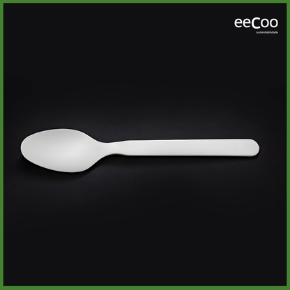 Colher de refeição 16 cm biodegradável e compostável – 100 un