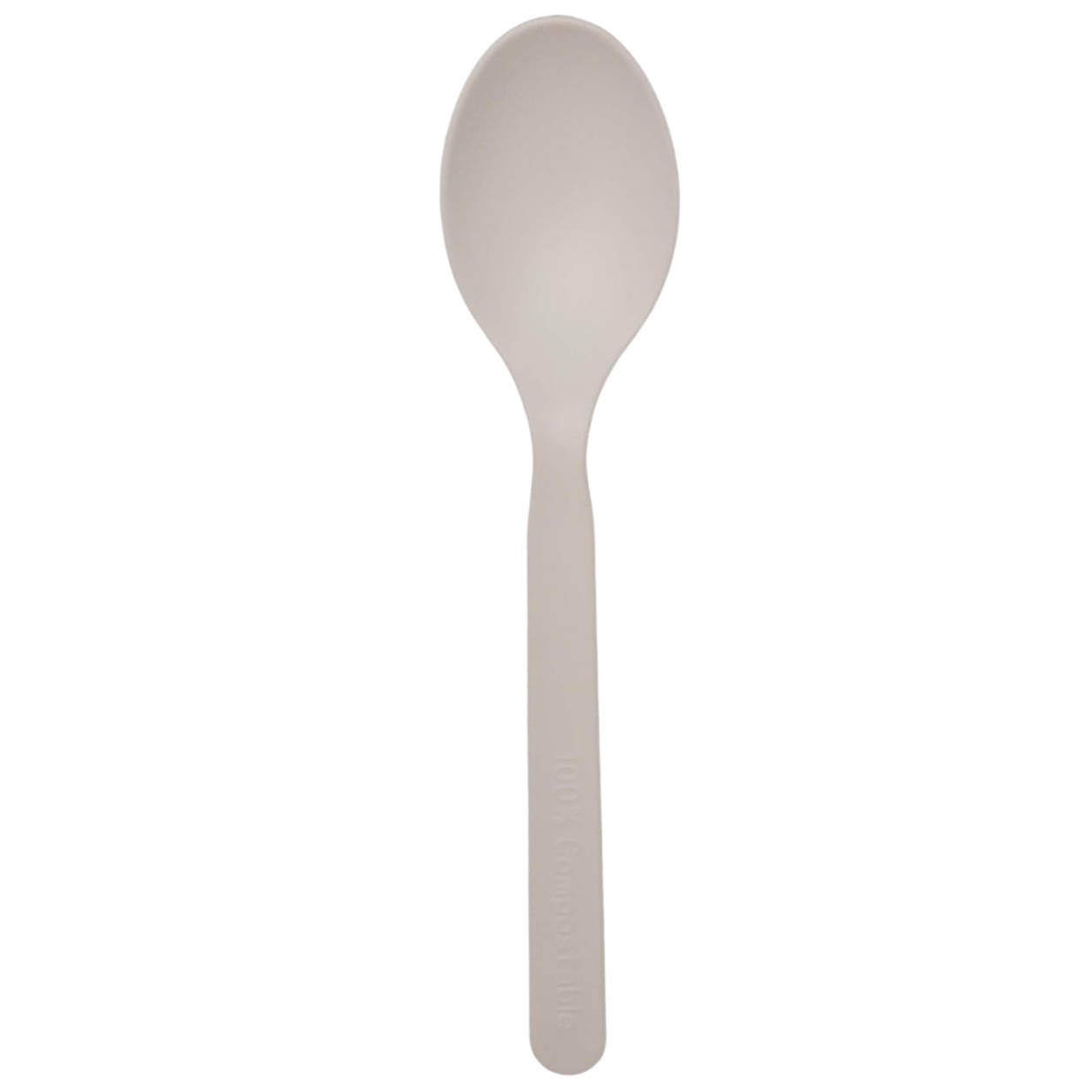Colher sobremesa 14.5 cm biodegradável e compostável – 100 un