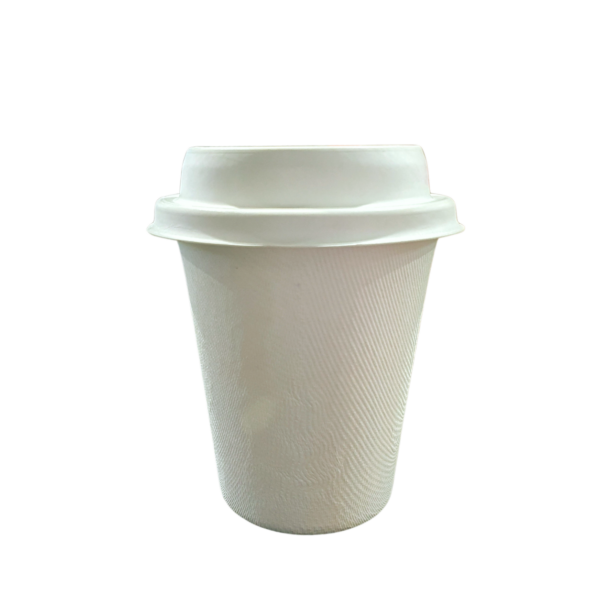 Tampa biodegradável e compostável para copo 210 ml - 50 un