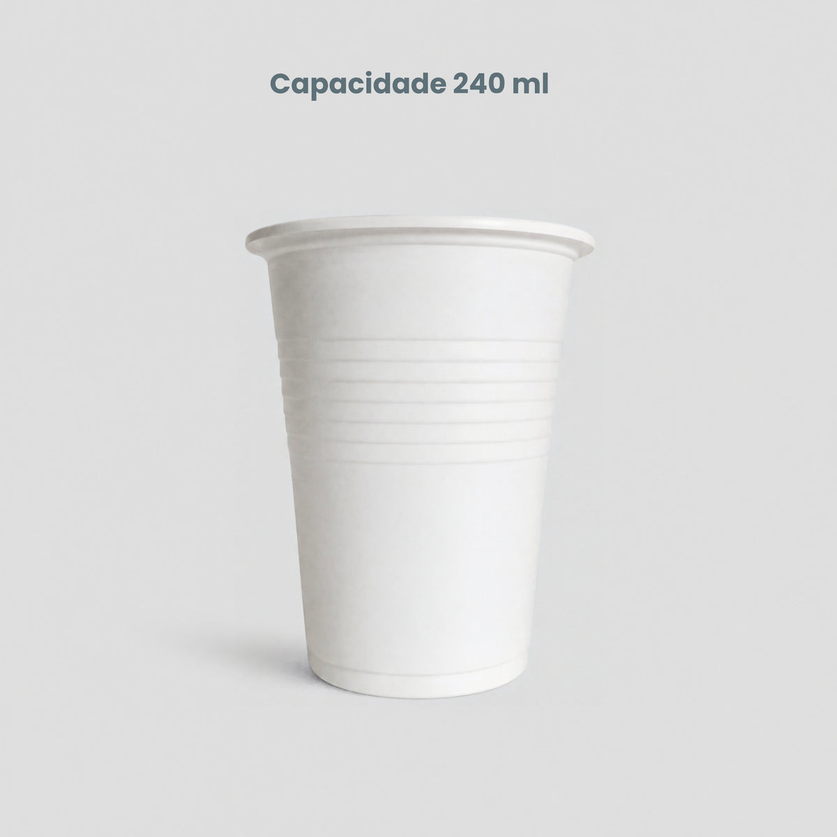 Copo ecológico 240ml de amido de milho – 50 un