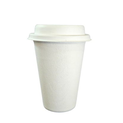 Tampa biodegradável e compostável para copo 330 ml - 50 un