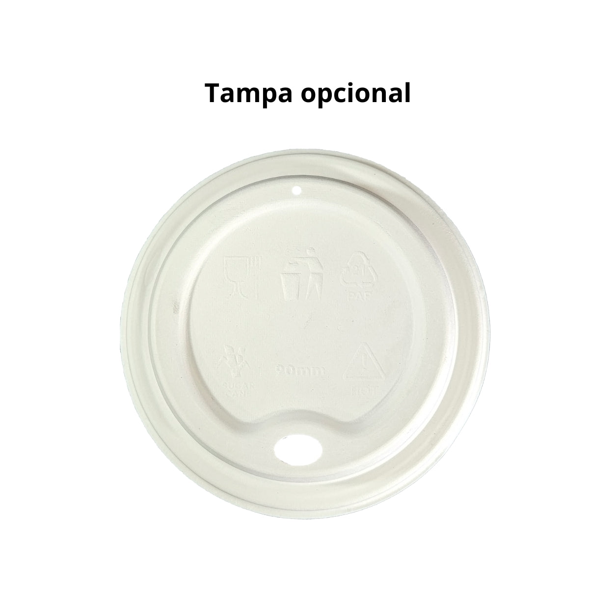Copo 330 ml biodegradável e compostável  - 50 un