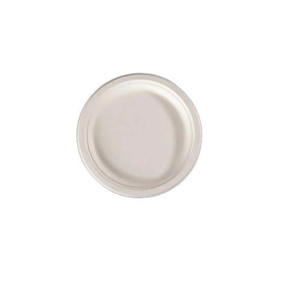 Prato redondo sobremesa 15,24cm biodegradável e compostável – 50 un