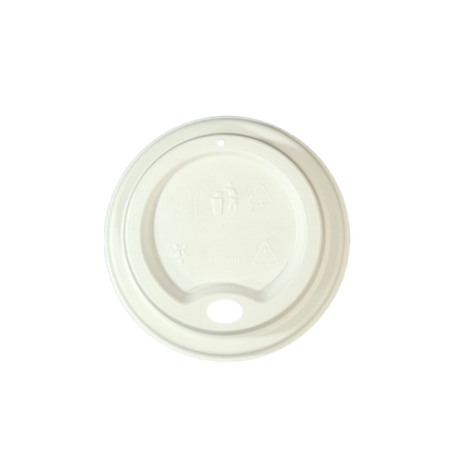 Tampa biodegradável e compostável para copo 210 ml - 50 un