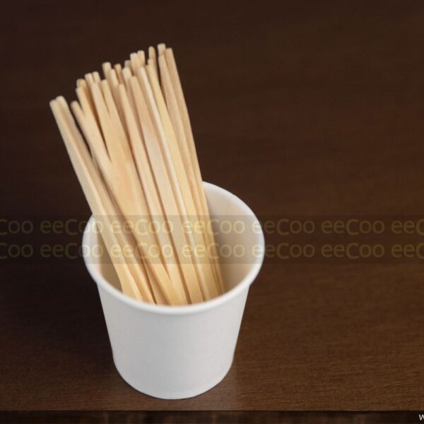 Mexedores de bebida 9cm biodegradável em madeira para café - 1000 un