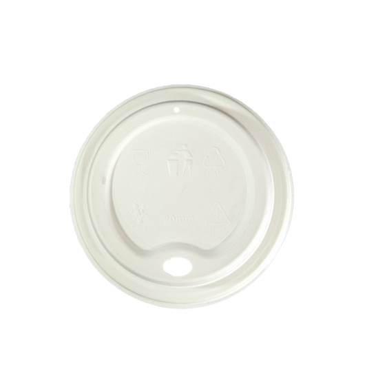 Tampa biodegradável e compostável para copo 330 ml - 50 un